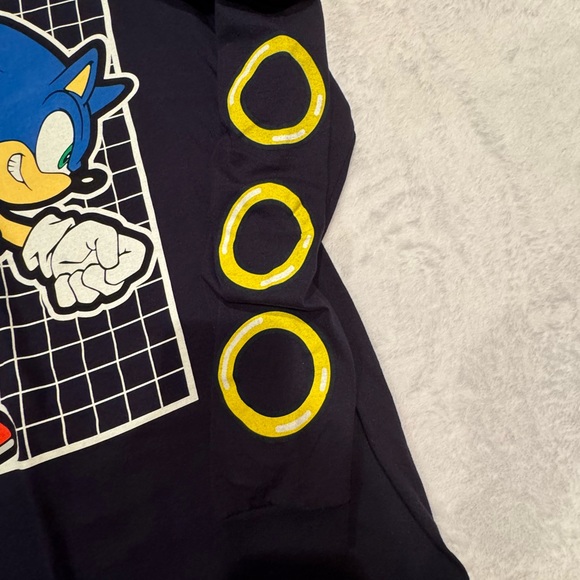 Sonic the Hedgehog Youth Size XL Navy Long Sleeve Shirt New With Tags - Picture 4 of 11